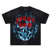 Blue Flame Skull Tee