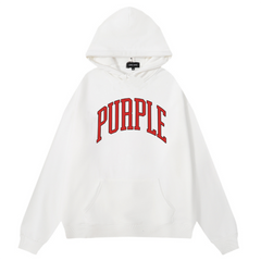 Logo Pattern Printed Hoodie
