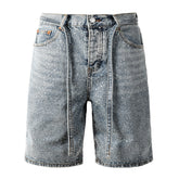 Diamond Denim Shorts #5096