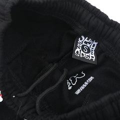 Classic Flame Logo Graffiti Pant-Brown #146