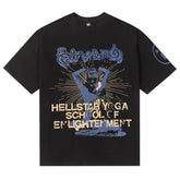 print casual T-Shirt Black