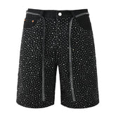 Diamond Denim Shorts #5095