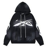 Graffiti Meteor Pattern Hoodie