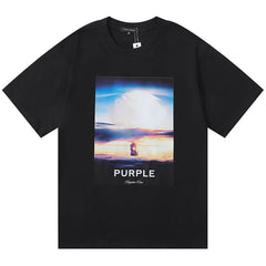 Mushroom Cloud Pattern Print T-Shirt