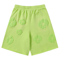 kapok Flower Pattern Printed Short