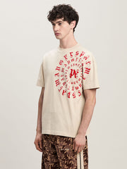 Men's Pink Vertigo Pa Cotton T-Shirt