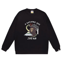Ape Head Camo Print Sweatshirt
