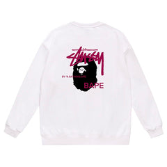 Ape Head Pattern Print Sweatshirt