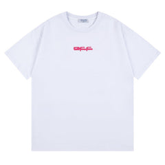 Logo Pattern Print T-Shirts