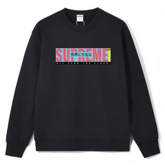 Pattern Printed Crewneck Sweatshirts