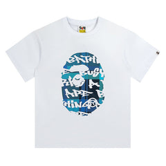 Stroke Camo By Bathing Big Ape Head T-Shirt