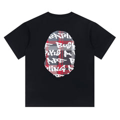 Stroke Camo By Bathing Big Ape Head T-Shirt