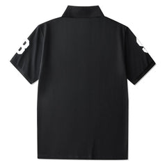 Embroidery Ape Head Logo Polo T-Shirt
