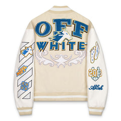 Applique wool-blend bomber Jacket