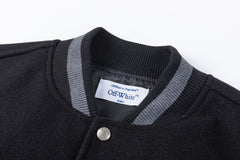 Chenille-Logo Bomber Jacket