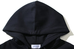Letter Logo Pattern Printed Hoodie