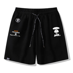 Ape Head Pattern Printed Short