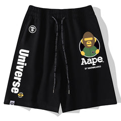 Ape Head Pattern Printed Short