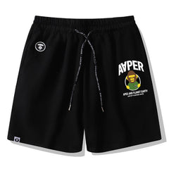 Ape Head Pattern Printed Short
