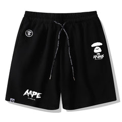 Ape Head Pattern Printed Short