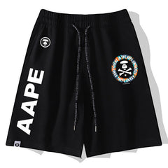 Ape Head Pattern Printed Short