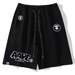 Ape Head Pattern Printed Short