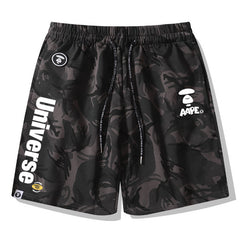 Ape Head Pattern Printed Short