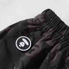 Ape Head Pattern Printed Short