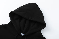 Schwarzer Hoodie