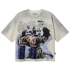 Natural Punks Rhinestone Cropped Tee