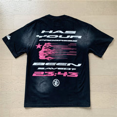 Washed Print Short Sleeve Tee