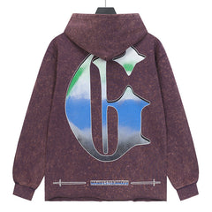 Skull Motorboat Printed Hoodie