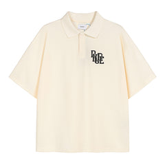 Boxy Cotton-Pique Polo Shirt