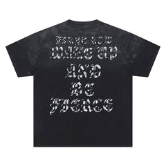 Skulls Applique Heavy Washed Tee