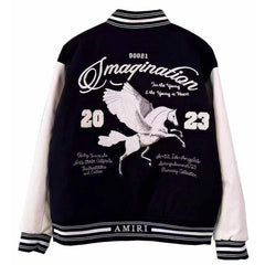 Logo Patch Varsity Bomber Jacket