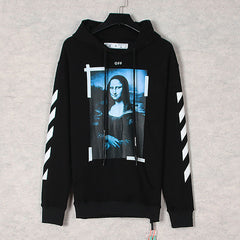 Mona Lisa Frame Pattern Hoodies