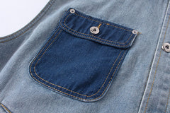 denim vest loose all match coat