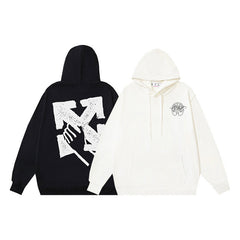 Hand Arrow Boxy Hoodies