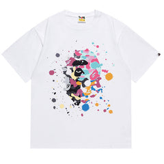 Splash Print Short-Sleeved Tee