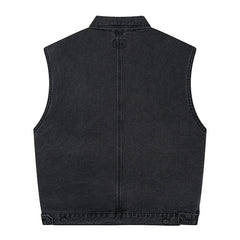 denim vest loose all match coat