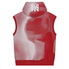 Flock Hooded Sleeveless Sweatshirt