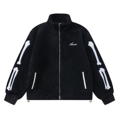 Embroidered Lamb Suede Jacket