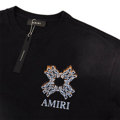 Flame Letter Pattern T-shirt