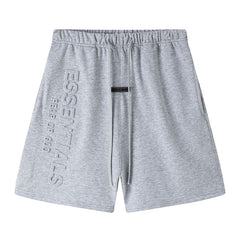 Essentials Embossed Letter Shorts