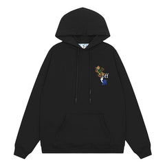 Arrow Logo Pattern Printed Hoodie