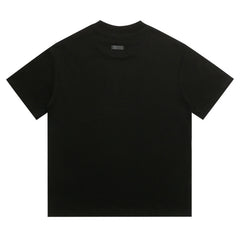 Cursive Logo Print Cotton Tee
