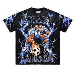 Lightning Tiger Pattern T-shirt #V2923