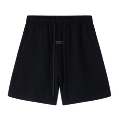 Essentials Embossed Letter Shorts