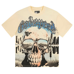 Skeletons Pattern Printed T-Shirts #3037