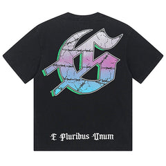Skeletons Pattern Printed T-Shirts #1037